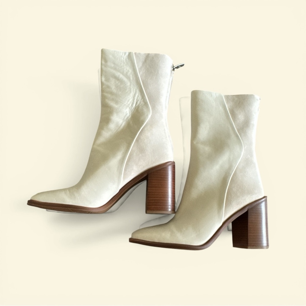 Franco Sarto Stevie / Steviena Mid-Calf Leather Boots Size 8.5 NWOB - Picture 11 of 14